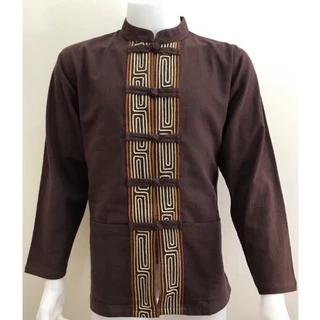 เสื้อผ้าเมือง คอจีน กระดุมจีน เดินเชือก(สี) แขนยาว
