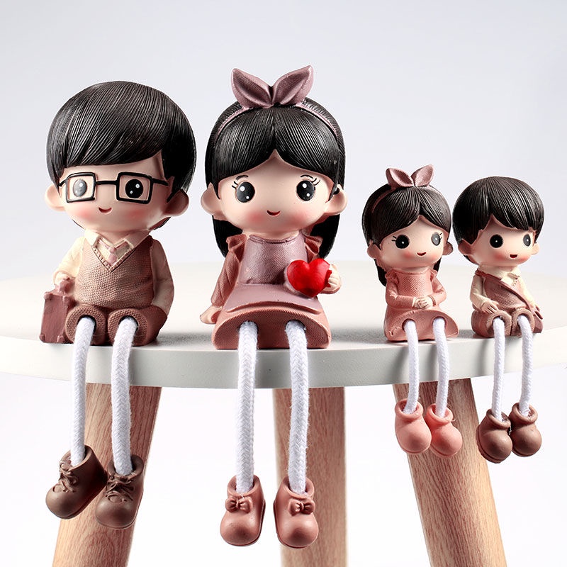 ตุ๊กตาสี่ขา ขนาดเล็ก สร้างสรรค์ สําหรับแขวนตกแต่งบ้าน ห้องนั่งเล่น ตู้ทีวี งานแต่งงาน ของขวัญ