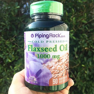 Organic Flaxseed Oil 1000mg  90 Quick Release Softgels (Piping Rock®) น้ำมันเมล็ดแฟลกซ์ออแกนิค ป้องกันโรคหัวใจ ช่วยลดนน.