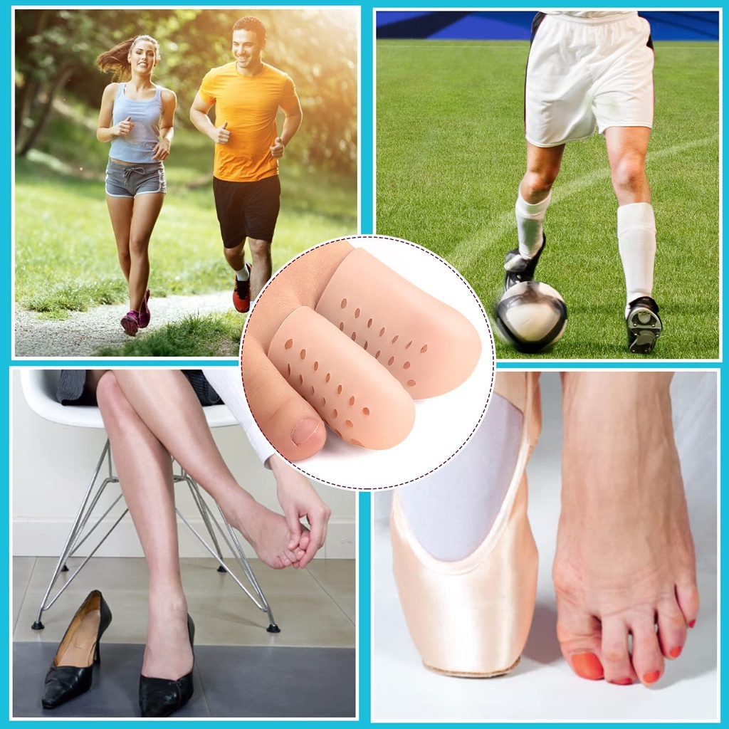 ปลอกซิลิโคนสวมนิ้วเท้า ป้องกัน บรรเทาอาการปวด สําหรับข้าวโพด ตุ่ม เล็บคุด - รูปที่ 2