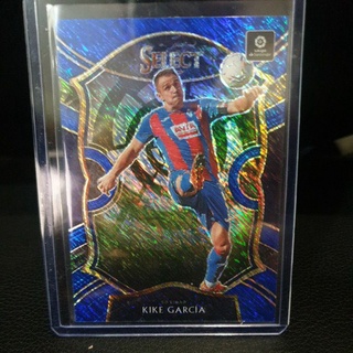 การ์ดสะสมฟุตบอล Panini Kike garcia Blue Shimmer หายาก