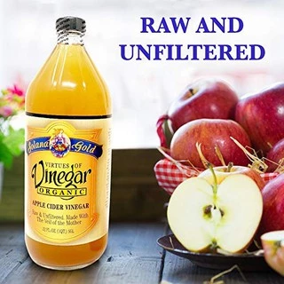 คีโต Solana Gold Organic Apple Cider Vinegar ขนาด 473ml และ 950ml แอปเปิ้ลไซเดอร์เวนิกา Exp DEC 2028 USA