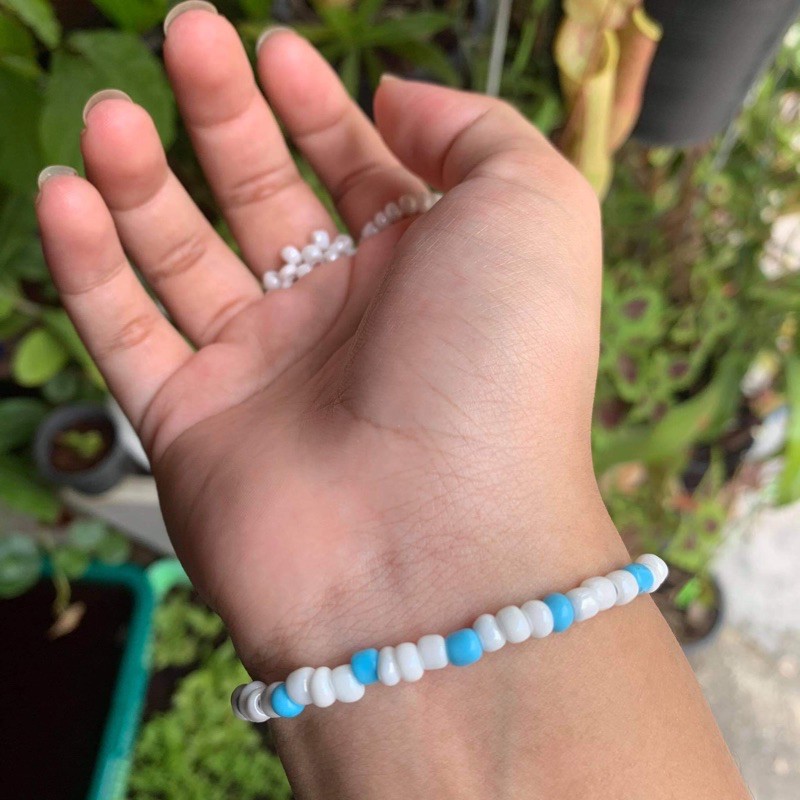 กำไลลูกปัด กำไลข้อมือ กำไลคู่ กำไล สร้อยข้อมือ ลูกปัด น่ารัก ราคาถูก กำไลข้อมือ สร้อยลูกปัด กำไลลูกปัดเม็ดทราย