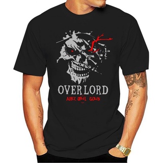 เสื้อยืด ผ้าฝ้าย พิมพ์ลายกราฟฟิค Overlords Skul Ainz Ooal Gown การย่น ไซซ์ S-5XLสามารถปรับแต่งได้