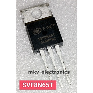 (1ตัว) SVF8N65T , 8N65 , MOSFET N-CH 8A 650V TO-220ABหลังเหล็ก (รหัสสินค้า M01123)