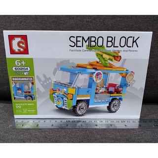 ตัวต่อ Sembo block รถTruck  รถขายของเล่น 127 ชิ้น ช่วยให้น้องๆ ได้ฝึกสมาธิ รู้จักการสังเกต