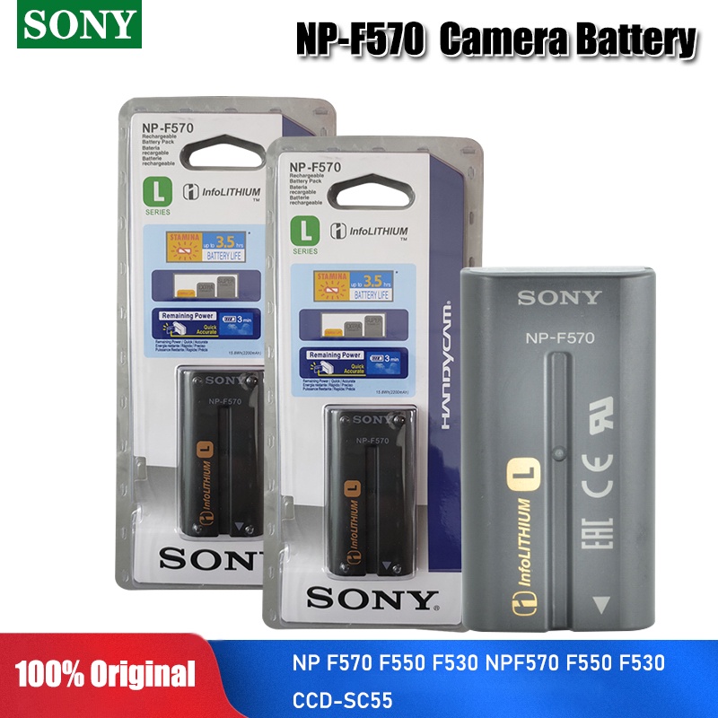 SONY Original 7.2v NP-F570 NP F570 NPF570 2100mah Lithium Rechargeable Battery F550 F530 NPF570 F550