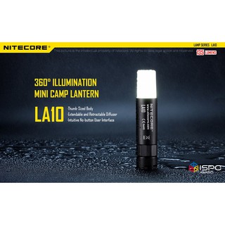 ไฟฉายตะเกียง Nitecore LA10  สินค้าตัวแทนในไทยมีประกัน  3 ปี