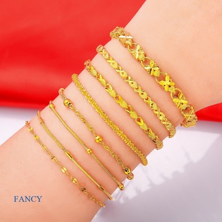 Fancy เครื่องประดับแฟชั่น สร้อยข้อมือ ชุบทอง 24k กรุงเทพมหานคร สําหรับผู้หญิง