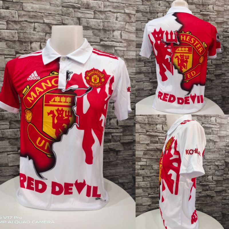 เสื้อโปโล แมนยู MAN U พิมพ์ลาย
