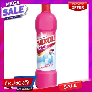 วิกซอลน้ำยาทำความสะอาดห้องน้ำสีชมพู 900มล. Vixol Bathroom Cleaner Pink 900 ml.