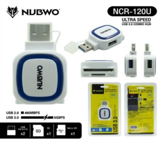 NUBWO NCR-120U USB HUB 2Port 3.0 + Card Reader/SD CARD/MICRO SD