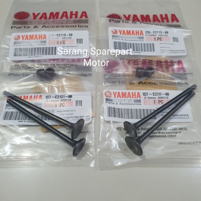 ชุดร่มวาล์ว ชุดวาล์ว บรรจุ 4 + 4 ซีลวาล์ว Jupiter Mx Vixion 1S7