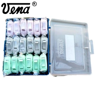 วีน่าVENA สวิตซ์ไฟกลางทาง เปิดปิดไฟ ขันน็อต ชมพู เขียว เทา.คละสี Cord Switch On-Off 6A 250V รุ่น PS0621 ไม่ลามไฟ