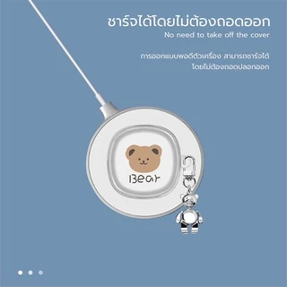 Moreno เคสหูฟัง Baseus WM01 TWS เคสกันกระแทก TPU เคสซิลิโคนชุบเลเซอร์ ป้องกันฝุ่น