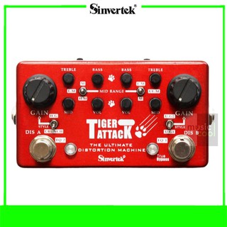 SINVERTEK เอฟเฟคกีตาร์ รุ่น Tiger Attack เสียง High-Gain Four Distortion