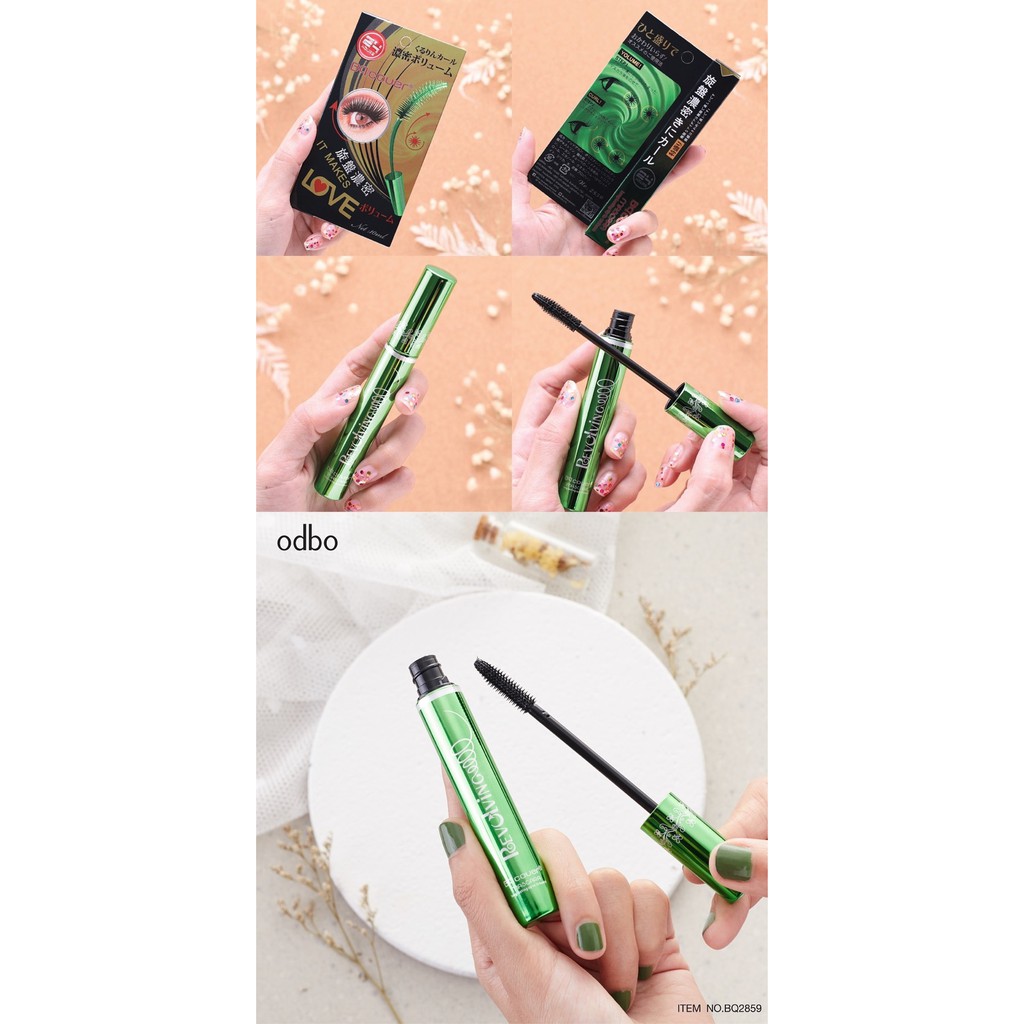 [ถูก&แท้] odbo มาสคาร่าเขียว ในตำนาน 🟩BQ Cover Mascara BQ2859🟩 - รูปที่ 7