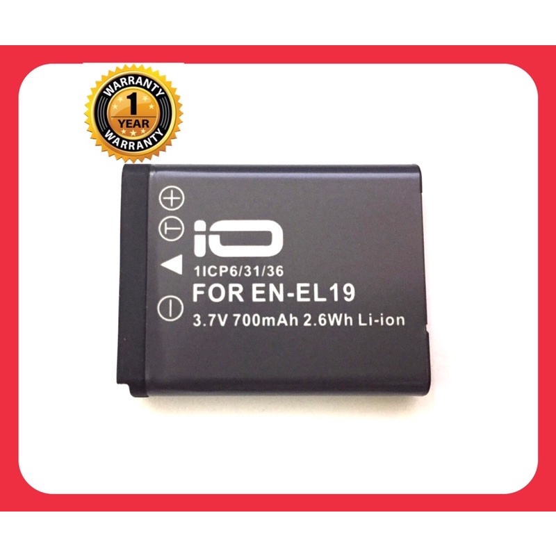 แบตเตอรี่ นิคอน EN-EL 19/Nikon Battery EN-EL19 แบตเตอรี่กล้อง Nikon EN ...