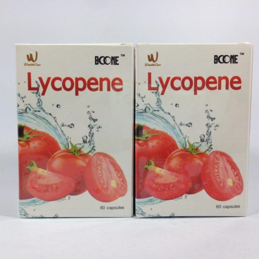 Boone Lycopene 60capsules ไลโคปีน 60แคปซูล มะเขือเทศสกัดเข้มข้น เทียบเท่าการกินมะเขือเทศสด 5000mg ขา