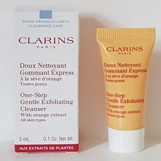 Clarins One-Step Gentle Exfoliating Cleanser With Orange  Extact for All skin types 5ml