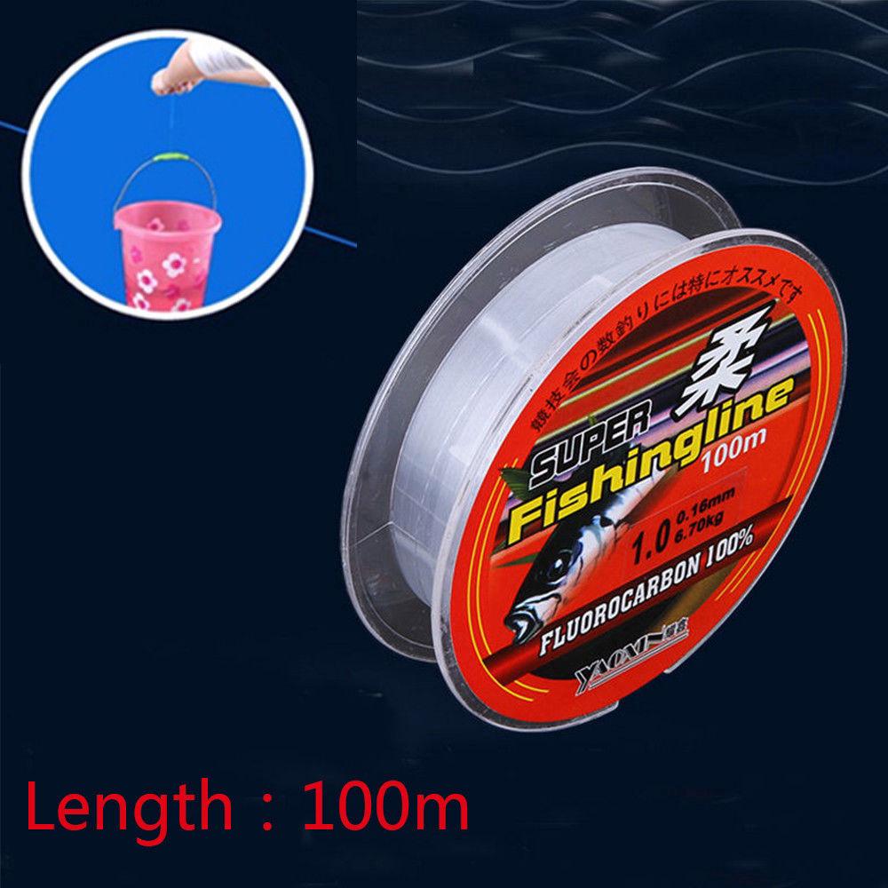 สายไนล่อนตกปลาแข็งแรง 100% fluorocarbon monofilament 0 . 4-8 lb