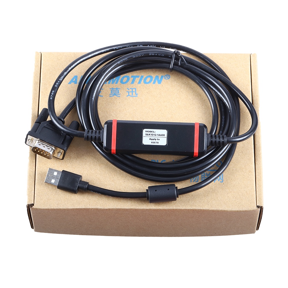 SZ 9AK1012-1AA00 เหมาะสําหรับการเชื่อมต่อดาวน์โหลดสายเคเบิลการหักตัวของอินเวอร์เตอร์ของ Siemens 6SE7