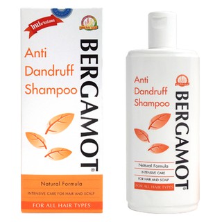 BERGAMOT เบอกาม็อท  แชมพูสมุนไพร  แชมพูขจัดรังแค  ANTI-DANDRUFF SHAMPOO 200มล x 1 ขวด