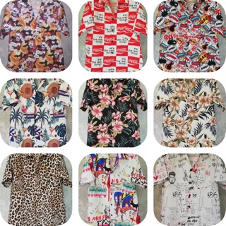 เสื้อแฟชั่น เสื้อฮาวายแขนสั้น ผ้าดีมาก เสื้อเชิ้ตลาย ใส่สบาย ไซด์M,L ราคา 220 XL   ราคา 240  2XL ราคา 260