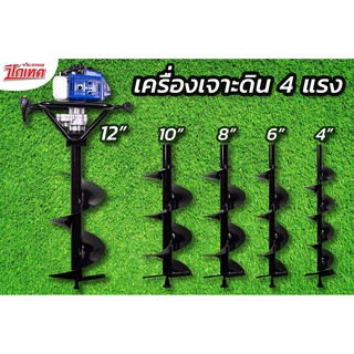เฉพาะดอกเจาะ ใช้กับเครื่องเจาะดินแกนเครื่อง 19 มิล แกนดอก 20 มิล