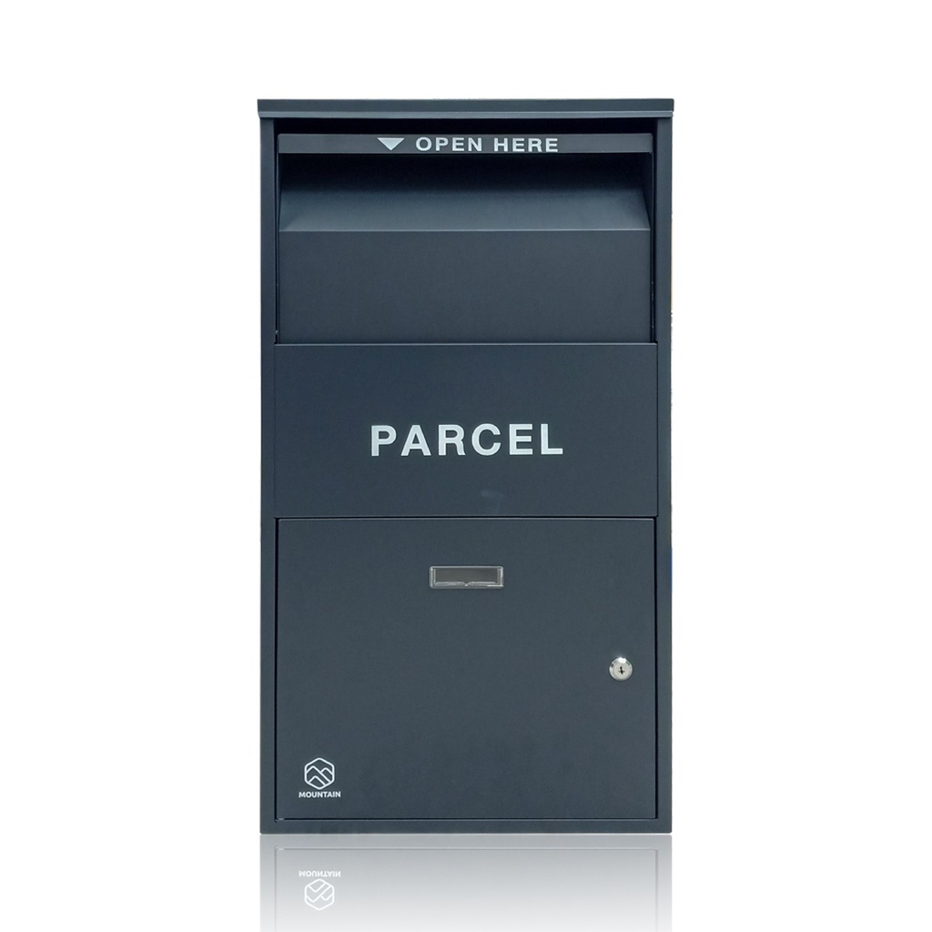 ตู้รับพัสดุ ตู้ไปรษณีย์ ตู้จดหมายขนาดใหญ่ MOUNTAIN รุ่น 546 สีเทา Parcel Box