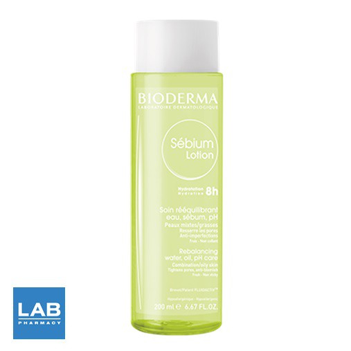 Bioderma Sebium Lotion 200 ml โทนเนอร์น้ำตบสำหรับผิวมัน ผิวผสม เป็นสิวง่าย