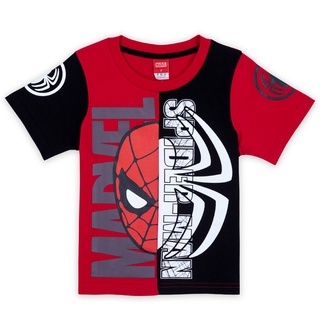 Marvel Boy Marvel Spider-Man T-shirt - เสื้อยืดเด็กมาร์เวล ลายสไปเดอร์แมน  สินค้าลิขสิทธ์แท้100% characters studio