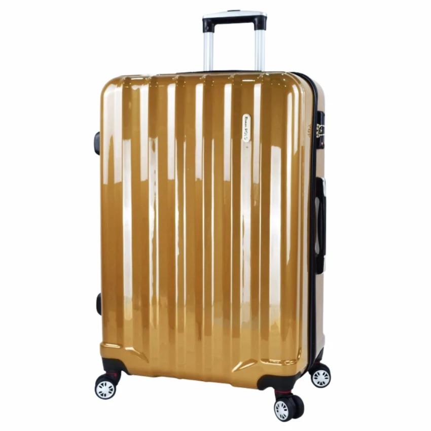 Romar Polo กระเป๋าเดินทาง 24 นิ้ว 8 ล้อคู่ 360° Polycarbonate TSA Lock Luxury Code R11024-2 (Brown Gold)