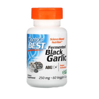 Doctors Best, Fermented Black Garlic ABG10+ 250 mg 60 Veggie Caps