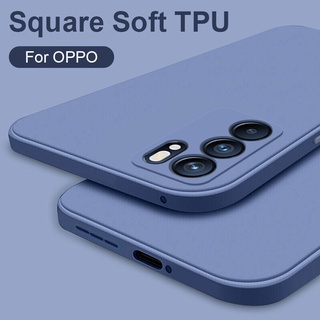 เคสโทรศัพท์ซิลิโคน TPU แบบนิ่ม ผิวด้าน ทรงสี่เหลี่ยม กันกระแทก สําหรับ OPPO Reno 8T 8 8Z 7 7Z 5G 5 5F 4