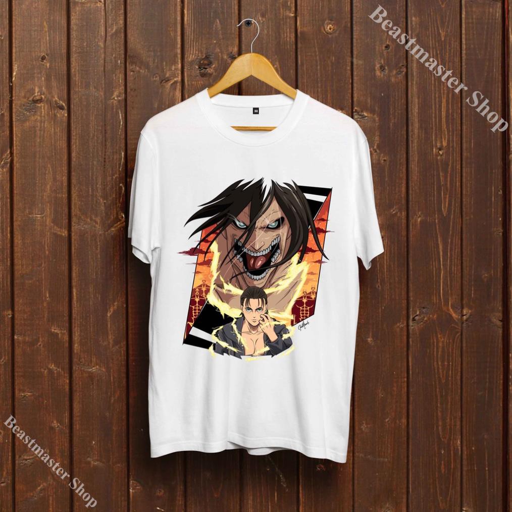Unisex Eren Yeager - เสื้อยืด Unisex Attack on Titan - Cool Eren Yeager - EY-041