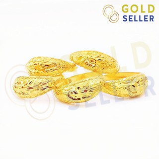 Goldseller แหวนทอง ลายโปร่งมังกร ครึ่งสลึง ทองคำแท้ 96.5%