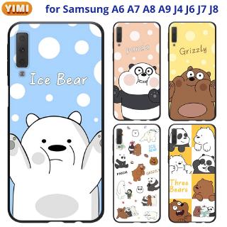 เคส SAMSUNG A22 A42 A50 A30S A50S A20S A21S J4+ J6+ J7+ J7 Prime Pro มือถือสำหรับเคสโทรศัพท์มือถือลายการ์ตูนหมีสําหรับ