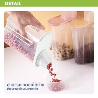 ❤️กล่องใส่อาหารสัตว์เลี้ยง กล่องใส่อาหารเม็ด กล่องเก็บอาหาร มีตัวซีลอย่างดีความชื้น 1.9/2.5 ลิตร มี2ขนาดให้เลือก❤️