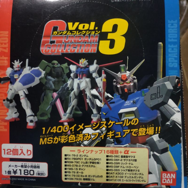 2002 Bandai Japan ฟิกเกอร์ โมเดล โมบิลสูทกันดั้ม กันดัม Mobile Suit Gundam Model Mini Figure ลิขสิทธิ์แท้ ญี่ปุ่น