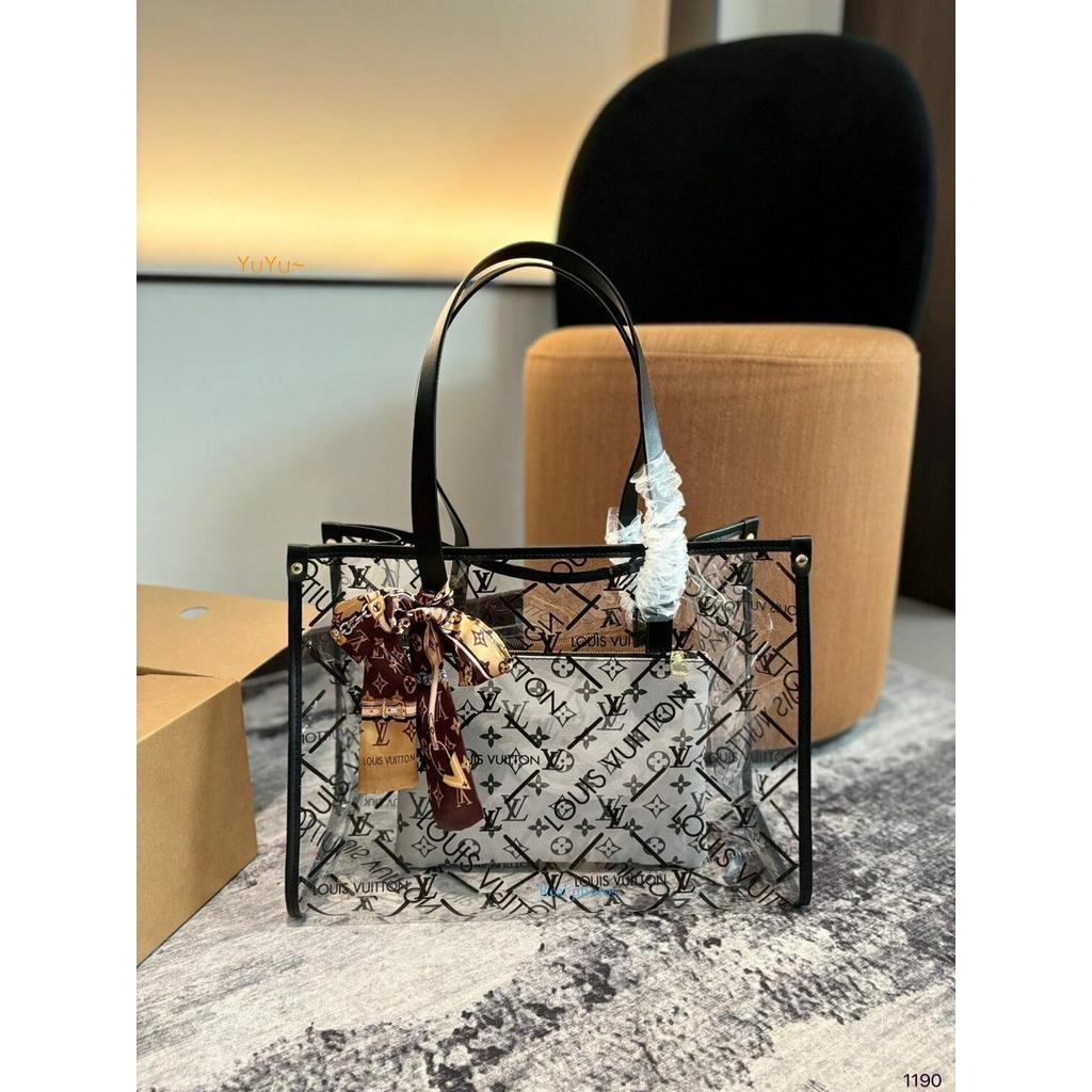 [YuYu 24h Shipping] กระเป๋าช้อปปิ้งสไตล์ใหม่Jelly Bag Beach Jelly Bag Toteกระเป๋าความจุขนาดใหญ่แฟชั่นขนาดปฏิบัติ 41 * 30 ซม.