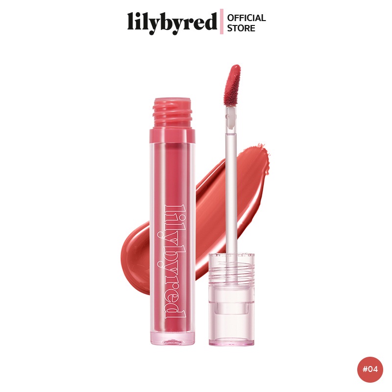 LILYBYRED GLASSY LAYER FIXING TINT 3.8g. สี04 #Lively Nude (ลิป ติดทน)