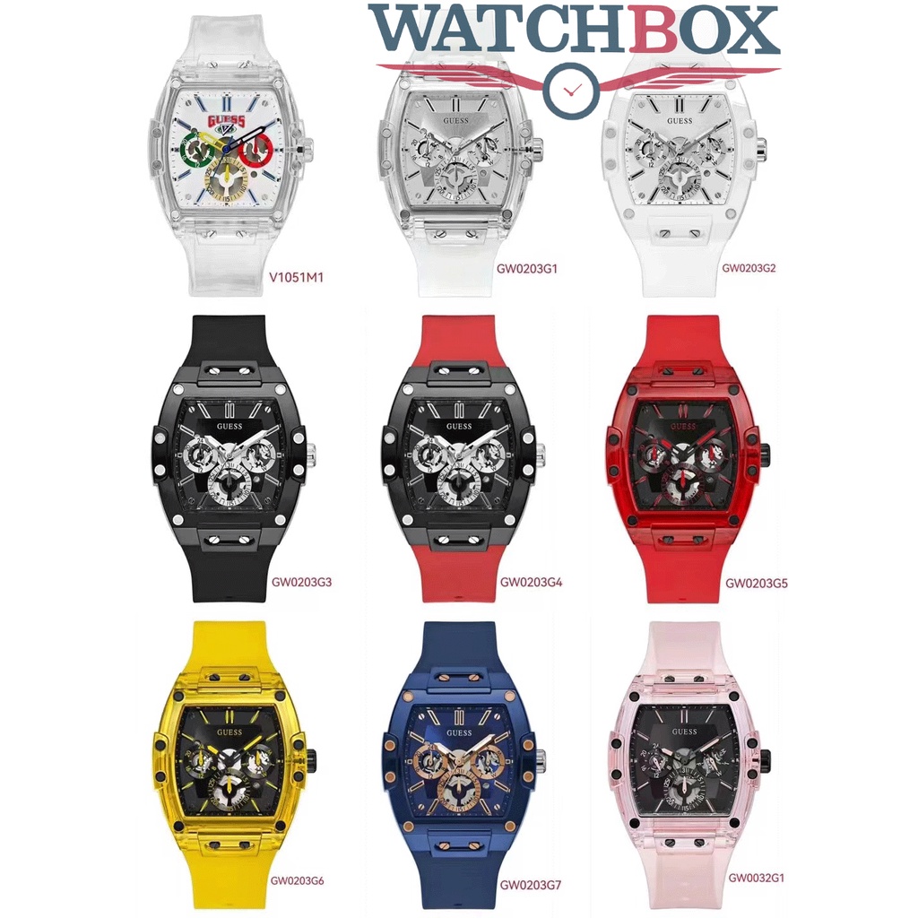 GUESS Carryover Phoenix มัลติฟังก์ชั่นนาฬิกาสําหรับผู้ชาย V1051M1 GW0203G1 GW0203G3 GW0203G4 GW0203G