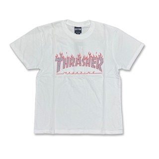 SPLATTER FLAME Tee White/ Black