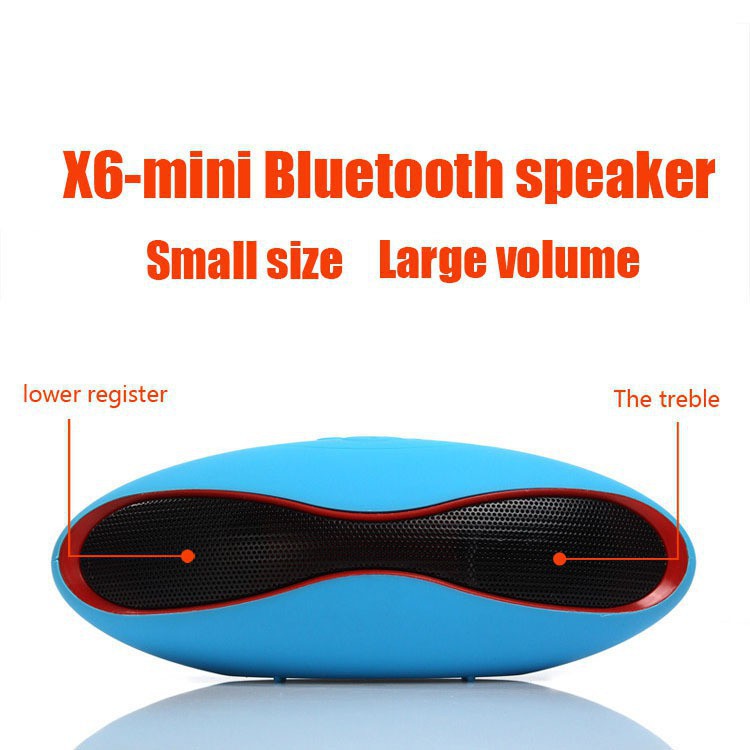 Mini X6 Rugby Bluetooth Speaker Wireless Stereo Speakers Hands-free V3 ...