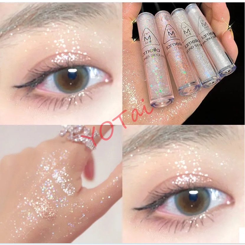 YOTAI ️❤️LAMEILA️❤️ อายแชโดว์แบบน้ำ สีสวย ติดทน กันน้ำ – โปรปัง