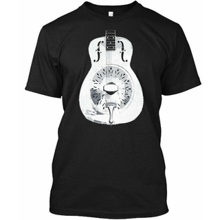 ขายดี!เสื้อยืดผ้าฝ้าย พิมพ์ลาย Dobro Resonator Guitar Gildan PBfmma84GMhbac84S-5XL