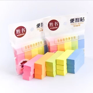 Index Sticky Note (กระดาษ) แบบมีกาว ขนาดเล็ก ที่คั่นหนังสือ 1 ชุด มี 5 สี (พร้อมส่ง)