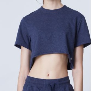 Jenim Sport Active Cropped Top เสื้อเอวลอย สี navy และ grey