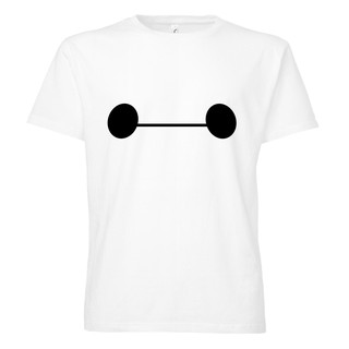 baymax - robohu hero big ผ้าฝ้าย 100% เสื้อยืดลําลองสําหรับผู้ชายแขนสั้นพิมพ์ลาย